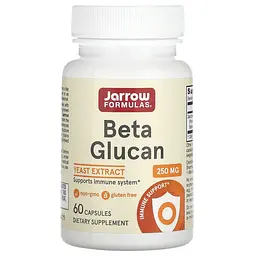 Бета глюкан, Beta Glucan, імунна підтримка, 60 капсул Jarrow Formulas vit0001625