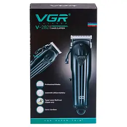 Машинка для стрижки акумуляторна VGR V-282 з LED-дисплеєм, чорний VGR HP-V-282 - мініатюра 10
