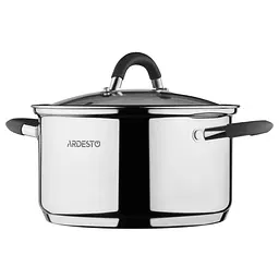 Каструля Ardesto зі скляною кришкою Gemini Salerno 4.4л нержавіюча сталь силікон kuh0014695 - мініатюра 4