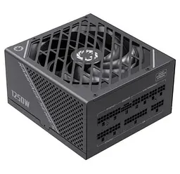 Блок живлення 1250 Вт, GameMax GX-1250 PRO, чорний, модульний, 80+ Platinum, Active PFC, 13.5 см, 3xMolex/10xSATA/1x16-pin