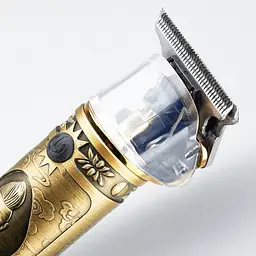Машинка для стрижки волосся VGR V-085 Gold, тример для бороди, бездротовий окантовочний чоловічий, золотистий - мініатюра 5