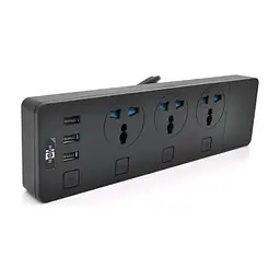 Мережевий фільтр живлення Voltronic TВ-Т11, 3роз, 3xUSB Black (ТВ-Т11-Black)