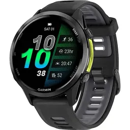 Смарт-часы Garmin Forerunner 970 Carbon Gray DLC Titanium w. Black Case and Black/Translucent W. Band 010-02969-00/10