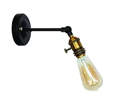 Бра настінне Levistella 752WC1503-1, E27, 60W, чорний метал, сучасний стиль