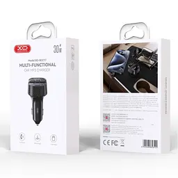 Автомобільний зарядний пристрій XO BCC17 Smart Bluetooth MP3 A+C Dual Port PD30W - мініатюра 2