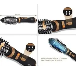 Фен-щітка Dsp Hairstyle D-50046 1000W Чорний (2104618630) - мініатюра 4
