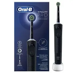 Зубна щітка BRAUN Oral-B Vitality D103.413.3 PRO Protect X Clean Cross Action EB50BRB Black - мініатюра 3