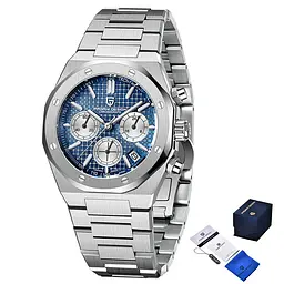 Чоловічий наручний годинник PD-1707 Silver-Blue Pagani Design acs0031120