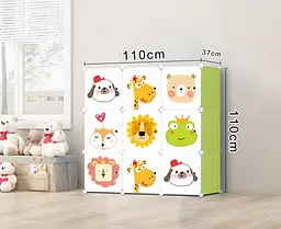 Модульна шафа-органайзер Leobert Kids для дитячих іграшок зелений - мініатюра 3