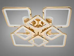 Стельовий світильник LED Diasha H8060/4+4G, 155W, 3200K-6500K, золото, сучасний стиль для дому - мініатюра 4