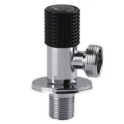 Кран кутовий кераміка Solomon Exlusive 1/2″X3/4″ 989 Black ( 1шт.) - мініатюра 2