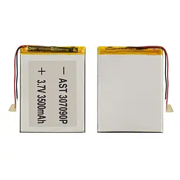 Акумулятор 307090P універсальний з контролером, 3 х 70 х 94 мм (2100 mAh)/ для смартфона, планшета