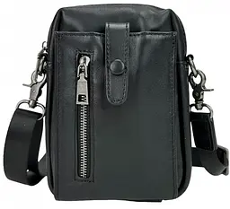 Чоловіча сумка з натуральної шкіри Tiding Bag  чорна - мініатюра 3