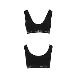 Спортивний топ з широкою гумкою Passion PS004 TOP M, black - мініатюра 5