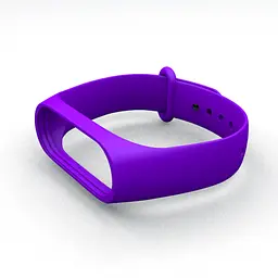 Силіконовий ремінець для фітнес-браслета XiaomiXiaomi Band 3 4 Purple Пурпурний