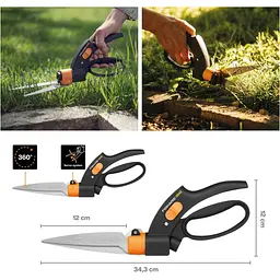 Ножиці для трави Fiskars GS42 з cерво-системою (1000589) - мініатюра 5