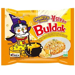 Локшина рамен Samyang Buldak Quattro Cheese Булдак зі смаком чотири сири 140 г