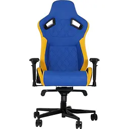 Геймерське крісло GT Racer X-0724 Blue/Yellow [122598] - мініатюра 2