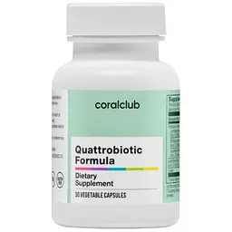 Кватробіотик Формула Корал Клаб, 30 капсул | Quattrobiotic Formula Coral Club