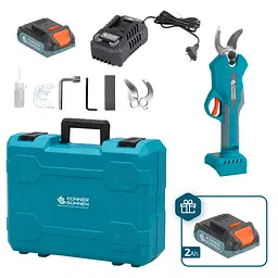 Konner & Sohnen Секатор акумуляторний Konner&Sohnen KS CPS20V-32 Case PLUS 20В акб 2х2А·рік d 15-32мм ЗП кейс 0.89кг