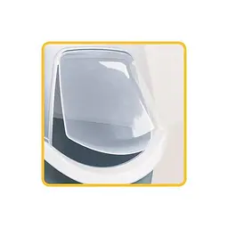 Stefanplast Cat toilet Cathy with filter - Закритий туалет для котів з фільтром сине-сталевий - мініатюра 4