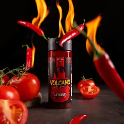 Гострий кетчуп Volcano Chilli Ketchup Hot Chip 270 мл - мініатюра 3