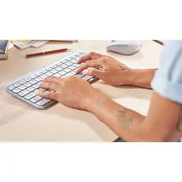 Клавіатура Logitech MX Keys Mini For Mac Wireless Illuminated Pale (920-010526) Grey [68419] - мініатюра 9