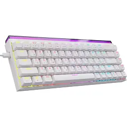 Клавіатура USB Ajazz NK68 Red Switch White (NK68-R-W) UA - мініатюра 2