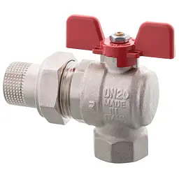 Кран з американкою Roho R106-100 - 1" кутовий RO0091 - мініатюра 2