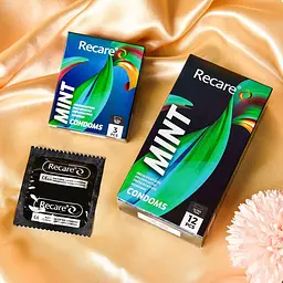 Презервативи Holographic Recare Ultra Thin Mint Condoms 3шт, ультратонкі, аромат: м'ята - мініатюра 5