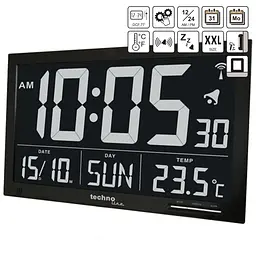 Настінний годинник Technoline WS8007 Black (WS8007) - мініатюра 4