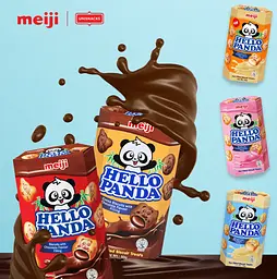 Шоколадне печиво Meiji Hello Panda Cocoa Biscuits Chocolate 42г - мініатюра 5