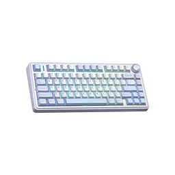 Клавіатура Aula F75 із гаскетною конструкцією, перемикачами Greywood V3 і гарячою заміною, PBT, бездротова, Bluetooth, USB синя (6948391208633) - мініатюра 2