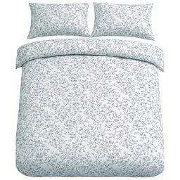 Підковдра Ecotton Євро фланель White/ Black 210х220 см білий з принтом (25544)