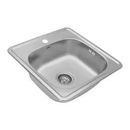 Кухонна мийка Kroner KRP Satin - 4848 (0,6 мм) (CV022759) - мініатюра 2