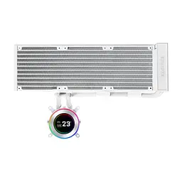 Система рідинного охолодження Lian Li HydroShift II LCD-C 360CL, White (G89.GHS2LCD36RW.00) - мініатюра 2