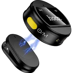 Мікрофонна радіосистема Hoco L22 Bright Lightning/USB-C Black (6942007663151) [158613] - мініатюра 4