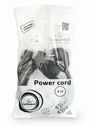 Кабель живлення Cablexpert CEE7/17-C13*2, черний, 2 м, Y-образний (PC-186-ML6) - мініатюра 3