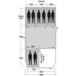 Намет Outwell Winwood 8 Green (111215) - мініатюра 3