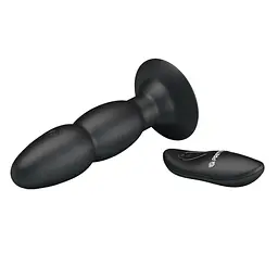Анальна пробка Pretty Love RC Vibrating Butt Plug 13.5 см (чорний) - мініатюра 3