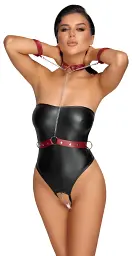 Боді Cottelli Collection Bondage Tubebody S чорний - мініатюра 2