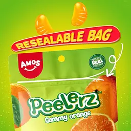 Желейні цукерки Amos Peelerz Peelable Gummy Orange 170г - мініатюра 5