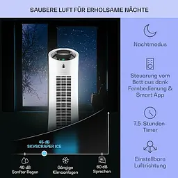 Охолоджувач повітря Klarstein Skyscraper Ice Smart 4-в-1 (10040206) - мініатюра 4