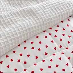 Плед дитячий MirSon Poplin Waffle Little hearts 90х110 см (2200013893561)