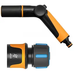 Пістолет-розпилювач Fiskars регульований та конектор для шланга (1065493)