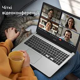 Ноутбук Acer Chromebook CB315-4H 15' FHD IPS, Intel P N6000, 8GB, F128GB, UMA, ChromeOS, сріблястий (NX.KB9EU.002) - мініатюра 5