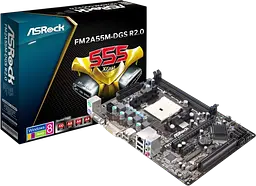 Материнська плата ASRock FM2A55M-DGS Socket FM2 (FM2A55M-DGS) Б/В