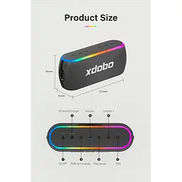 Портативна акустика Xdobo X8 III 2x30W бездротова - мініатюра 10
