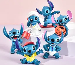 Іграшки Ліло та Стіч Lilo and Stitch 6 шт