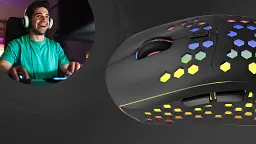 Bluetooth миша Canyon Haster GMW-18 Wireless Rainbow Backlite Black (CND-SGMW18) UA - мініатюра 5